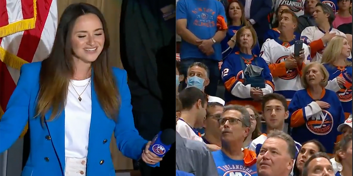 New York Islander Fans Take Over The National Anthem Louder With Crowder