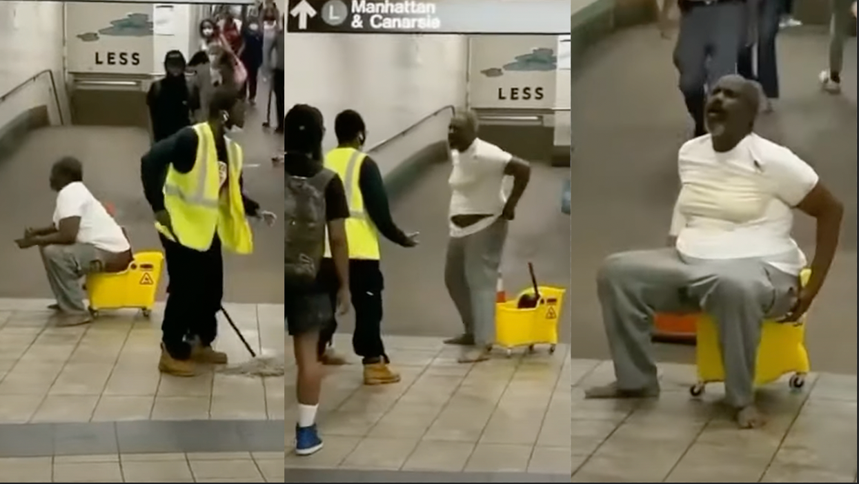 Crowder Says: Bill DeBlasio's NYC: Homeless Man Drops Deuce in Subway