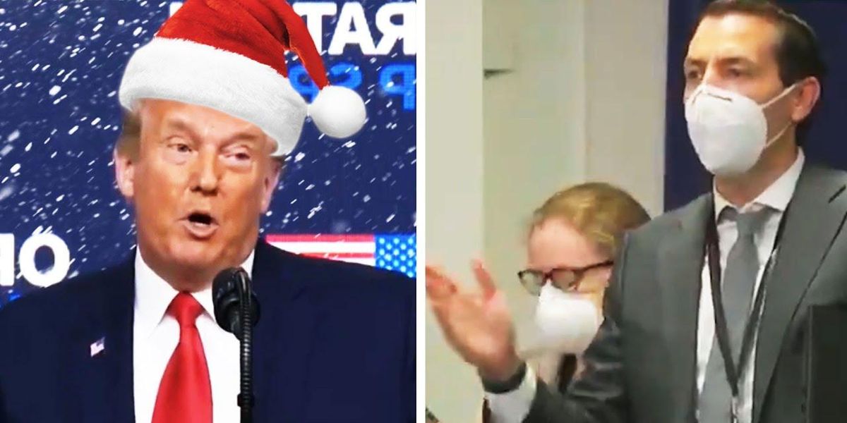 Trump Goes Off on Reporter Who Challenged Him on Christmas Louder