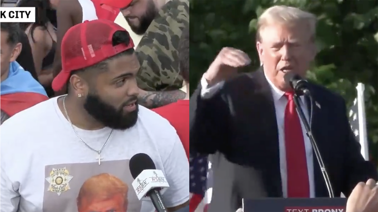 Watch: The best clip from Trump's Boogie Down Bronx speech wasn't even of Trump