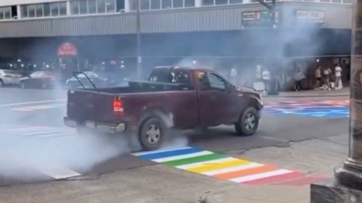 Man who drove on street that a Pride mural was painted on stands by his actions: “I Have No Regrets”